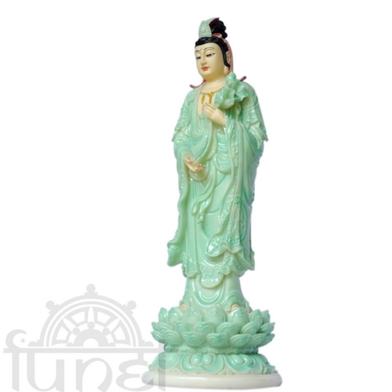 Đại Thế Chí đứng (đá xanh - 40 cm)