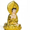 Quan Âm xi vàng để xe hơi (15 cm)