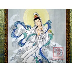 Tranh vẽ Long Đầu Quán Âm - Pháp An