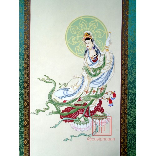 Tranh vẽ Dương Liễu Quán Âm 2- Pháp An