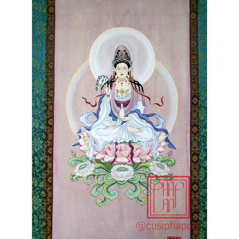 Tranh vẽ Dương Liễu Quán Âm 1- Pháp An